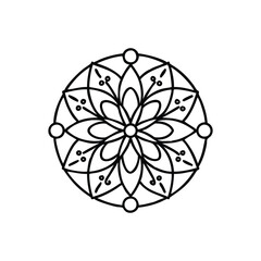 A Simple Mandala With An Elegant Design