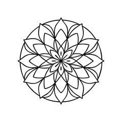 A Simple Mandala With An Elegant Design