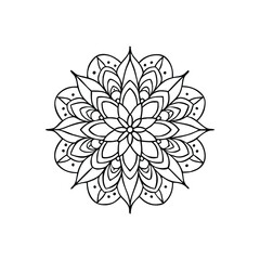 A Simple Mandala With An Elegant Design