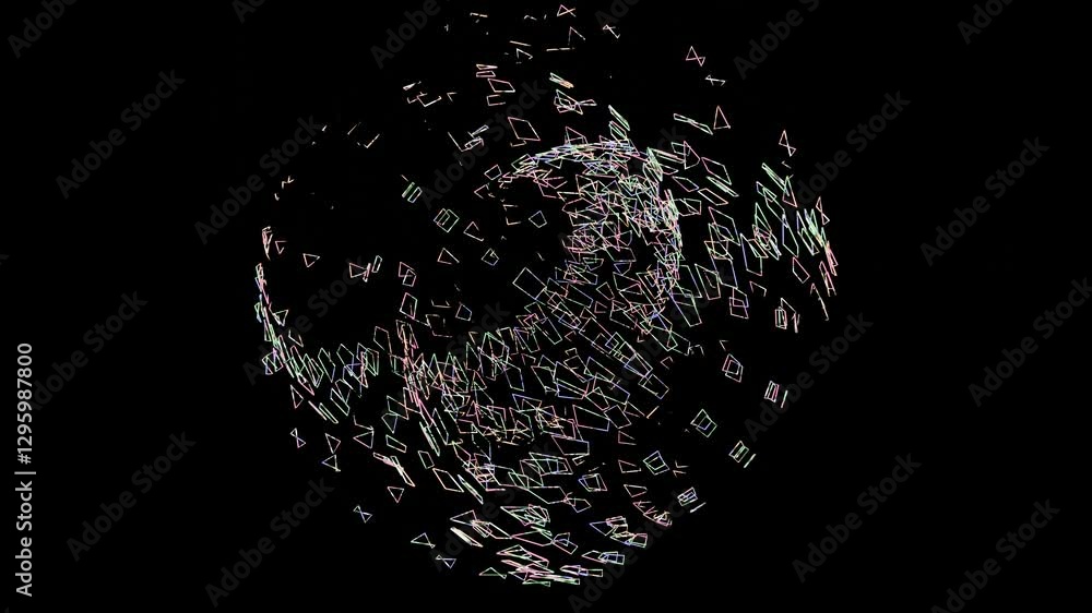 Poster mandala animation chakra pattern .