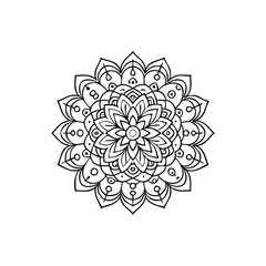 A Simple Mandala With An Elegant Design