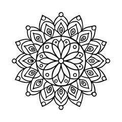 A Simple Mandala With An Elegant Design