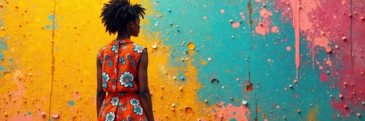 Minimalist outfit with eclectic mix of patterns and textures, casual wear, textures, bohemian style