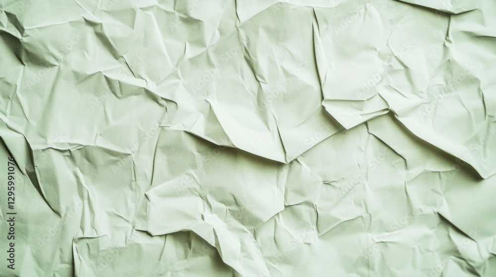 Poster textured surface of a crumpled paper illustrates artistic potential, inviting imagination and creati