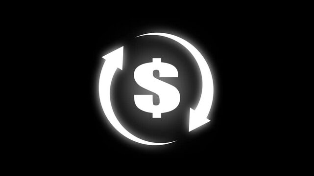 Dolar pop up icon animation