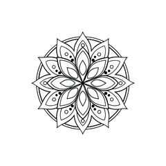 A Simple Mandala With An Elegant Design