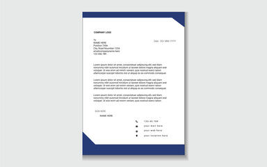 Professional Letterhead Template | Modern Corporate & Stock Market Design