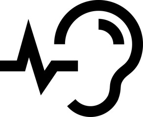 listening skills icon  , Vector illustration