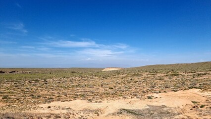 beautiful landscape in the desert
