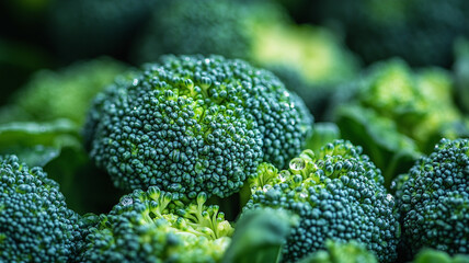 close up of a green broccoli