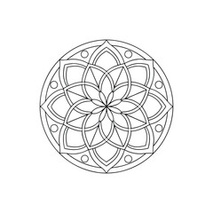 A Simple Mandala With An Elegant Design