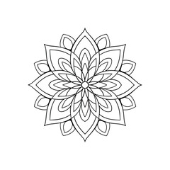 A Simple Mandala With An Elegant Design