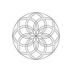 A Simple Mandala With An Elegant Design