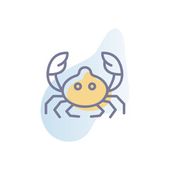 Crab Vector icon