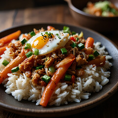 fried rice with chicken