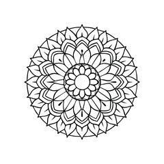 A Simple Mandala With An Elegant Design