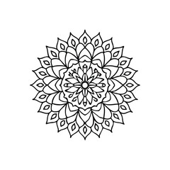 A Simple Mandala With An Elegant Design