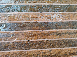 Ceramic floor Textured Surface with Water Droplets. Water drops on the tile floor