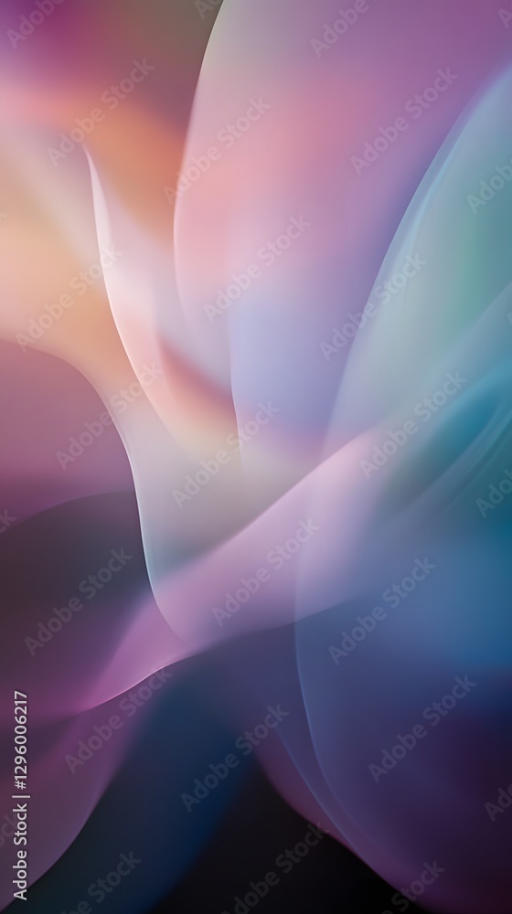 Poster Abstract background comprised of flowing shapes and beautiful blended colors