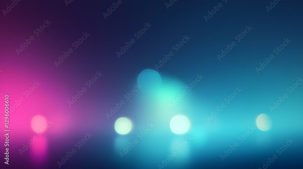 Aufkleber abstract background featuring a gradient of colors and illuminated bokeh circles