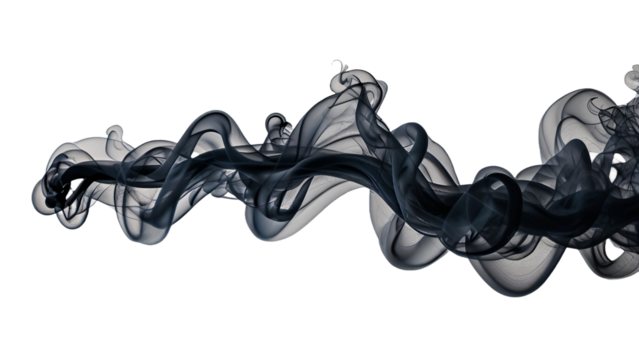 smoke on a transparent background