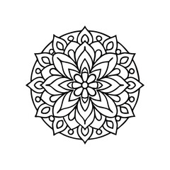 A Simple Mandala With An Elegant Design
