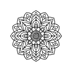 A Simple Mandala With An Elegant Design