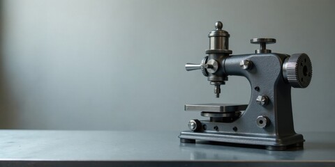 Fototapeta premium A Precision Instrument on a Metal Surface A Study in Industrial Design