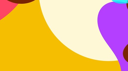 Soft, contrasting colors create a gentle palette. Black and white organic shapes are accented with purple and pink, resulting in a modern and minimalist feel.