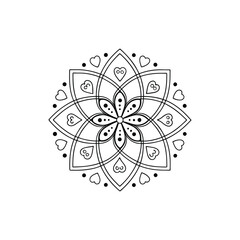 A Simple Mandala With An Elegant Design