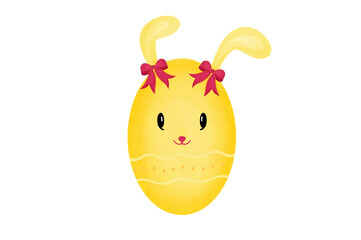 happy easter Set of Easter eggs with different textures Beautiful pattern on a white background Yellow pastel eggs, spring holidays, holiday decorations, easter icons set.