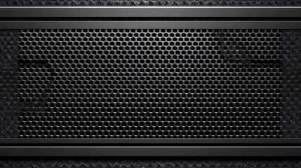 Black Honeycomb Pattern Texture for Modern Background Design