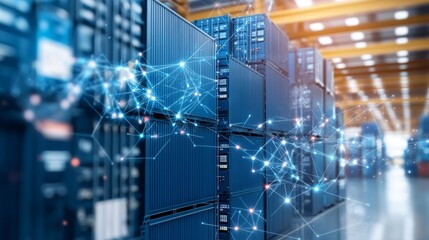 Abstract background of logistics chain concept