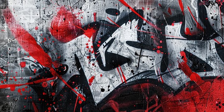 Picture abstract of painting rustic color on wall or paper canvas in modern lines style. Contemporary vibrant rough graffiti with vividness of splash in seamless pattern express creativity idea.AIG61.