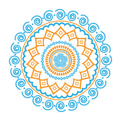 abstract round ornament mandala