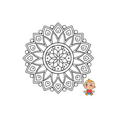 A Simple Mandala With An Elegant Design