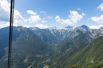 Velika Planina, Kamnik, Slovenia. Lord of the Rings style village. Wooden typical houses, hills,...