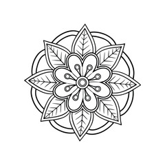 A Simple Mandala With An Elegant Design
