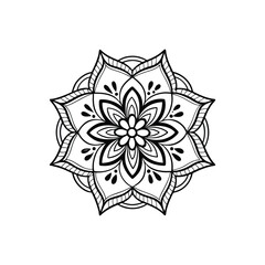 A Simple Mandala With An Elegant Design