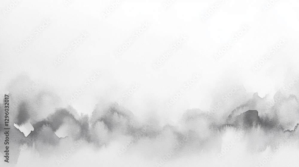 Poster Soft gray and black hues meld to create a captivating abstract landscape, inviting viewers into a realm of serenity and contemplation. The delicate brush strokes form a gentle rhythm of shadows