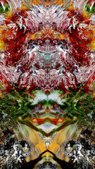 Abstract art background . Hand painting artwork on canvas .