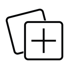 Add Apps Icon vector. collection icon vector isolated on white background