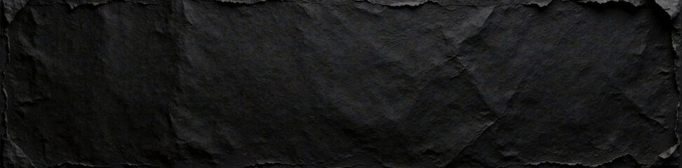 Vintage black paper with heavy creasing and fraying, creased, newsprint, vintage aesthetic