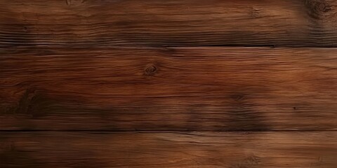Fototapeta premium A close-up view of rich, dark wooden planks showcasing their texture and natural grain patterns.