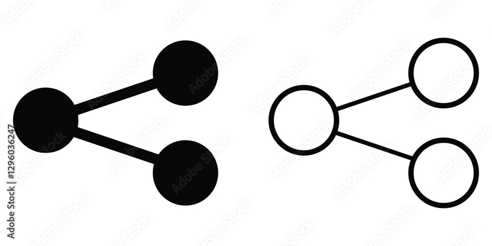 Poster simple arrows transmit sharing icon set vector. share icon set vector isolated on white background