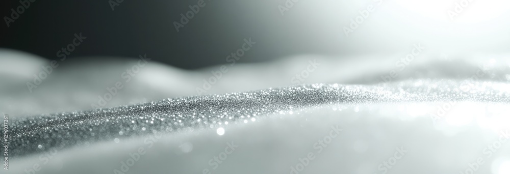 Poster soft, undulating surface illuminated by gentle light, creating s