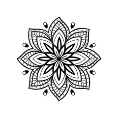 A Simple Mandala With An Elegant Design