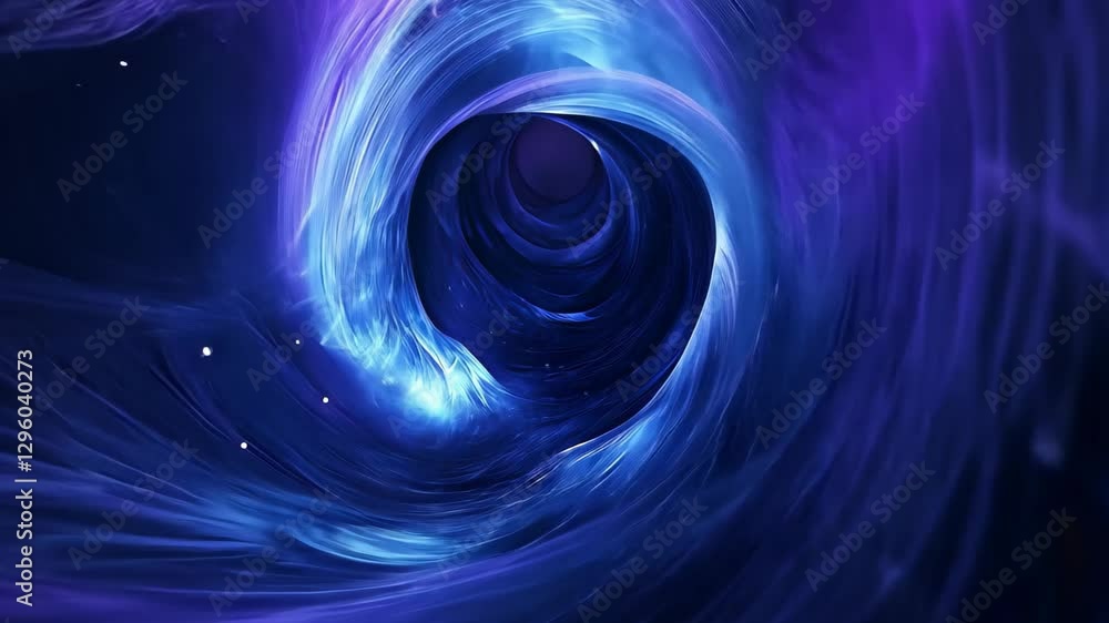 Poster colorful abstract tunnel design showcasing vibrant swirling patterns in a digital format, 4k animate