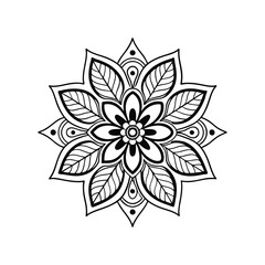 A Simple Mandala With An Elegant Design