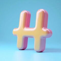 Obraz premium A stylized closeup of a glossy artwork shaped symbol symbol